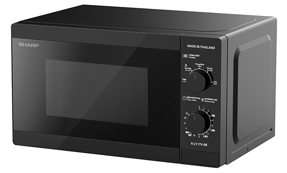 Lò vi sóng cơ Sharp R-211TV-BK - hình ảnh thực tế Lò vi sóng cơ Sharp R-211TV-BK - hình ảnh thực tế