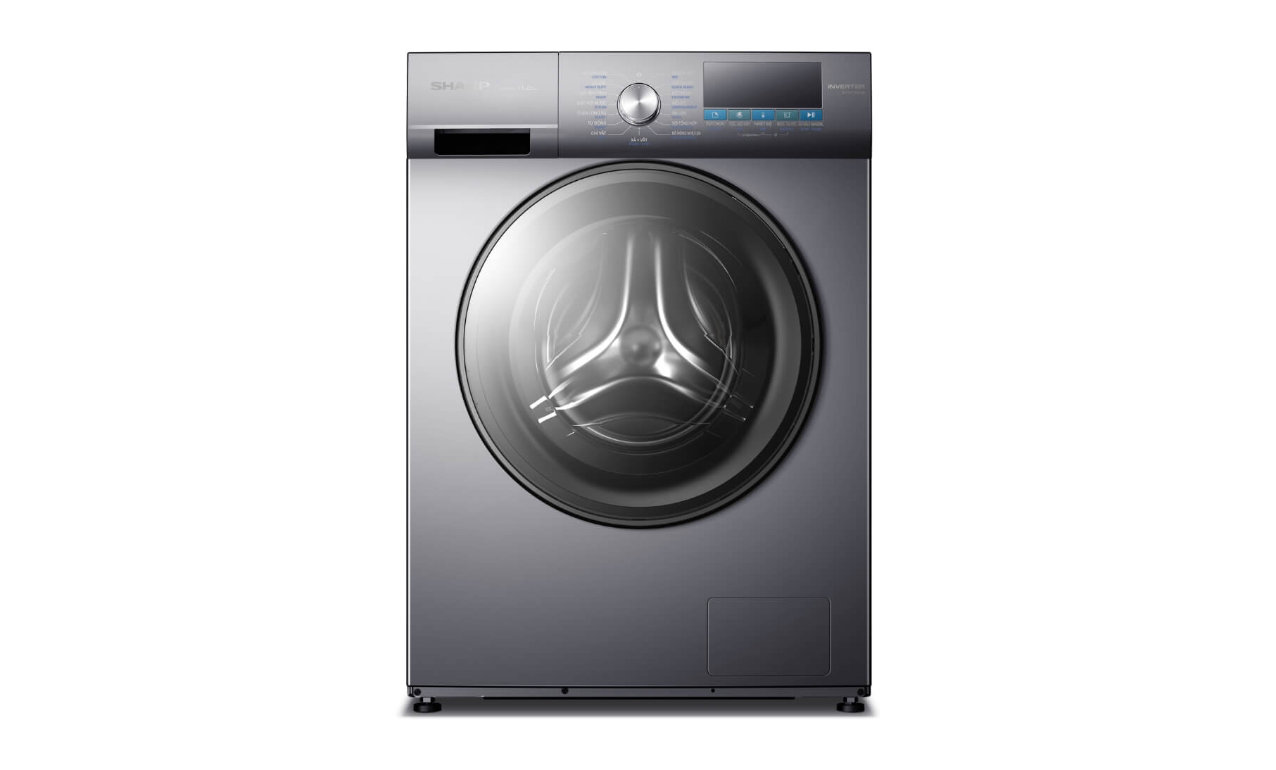 Máy giặt cửa trước Sharp ES-FM110CB-SB Máy giặt cửa trước Sharp ES-FM110CB-SB