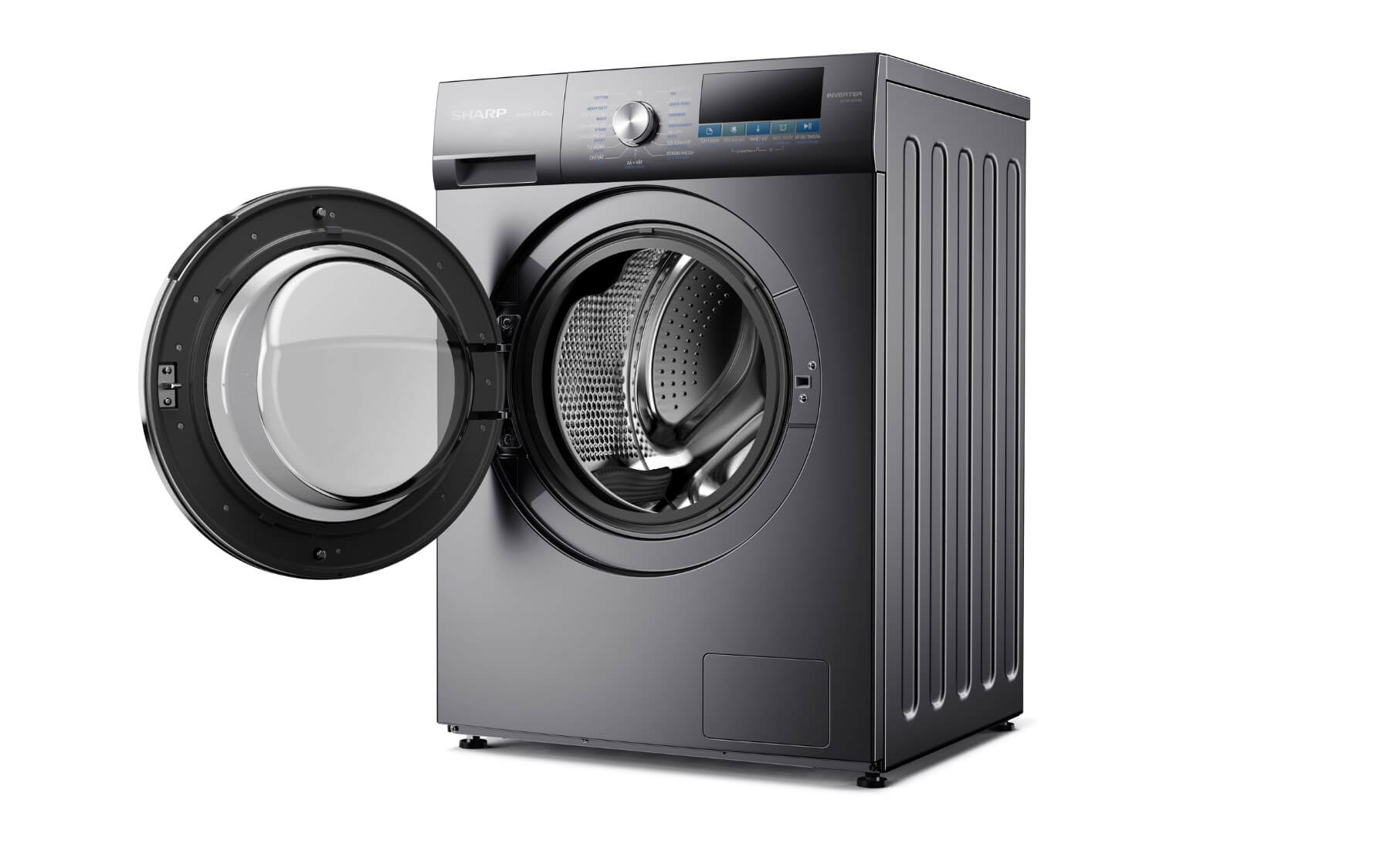 Máy giặt cửa trước Sharp ES-FM110CB-SB - hình ảnh thực tế Máy giặt cửa trước Sharp ES-FM110CB-SB - hình ảnh thực tế