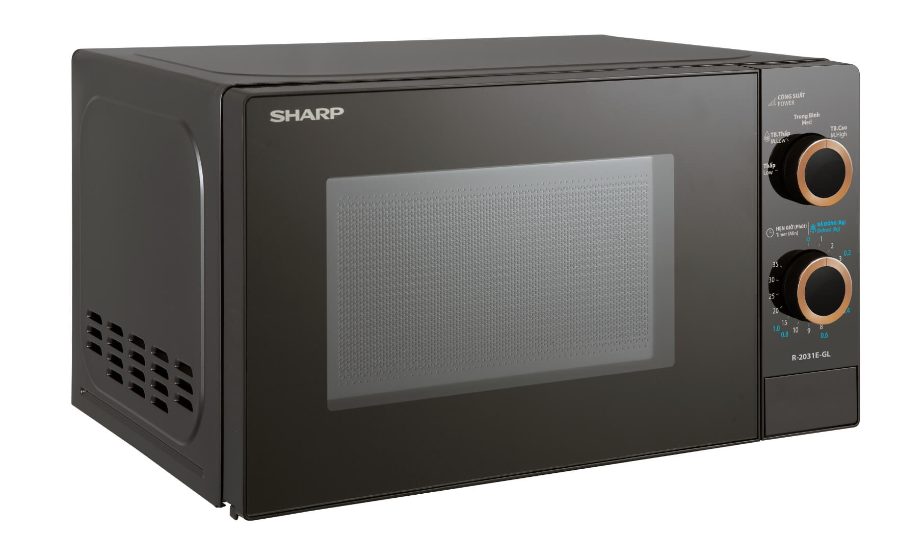 Lò vi sóng cơ Sharp R-2031E-GL - hình ảnh thực tế Lò vi sóng cơ Sharp R-2031E-GL - hình ảnh thực tế