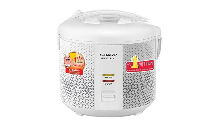 Nồi cơm điện nắp gài Sharp KS-181TJV Nồi cơm điện nắp gài Sharp KS-181TJV